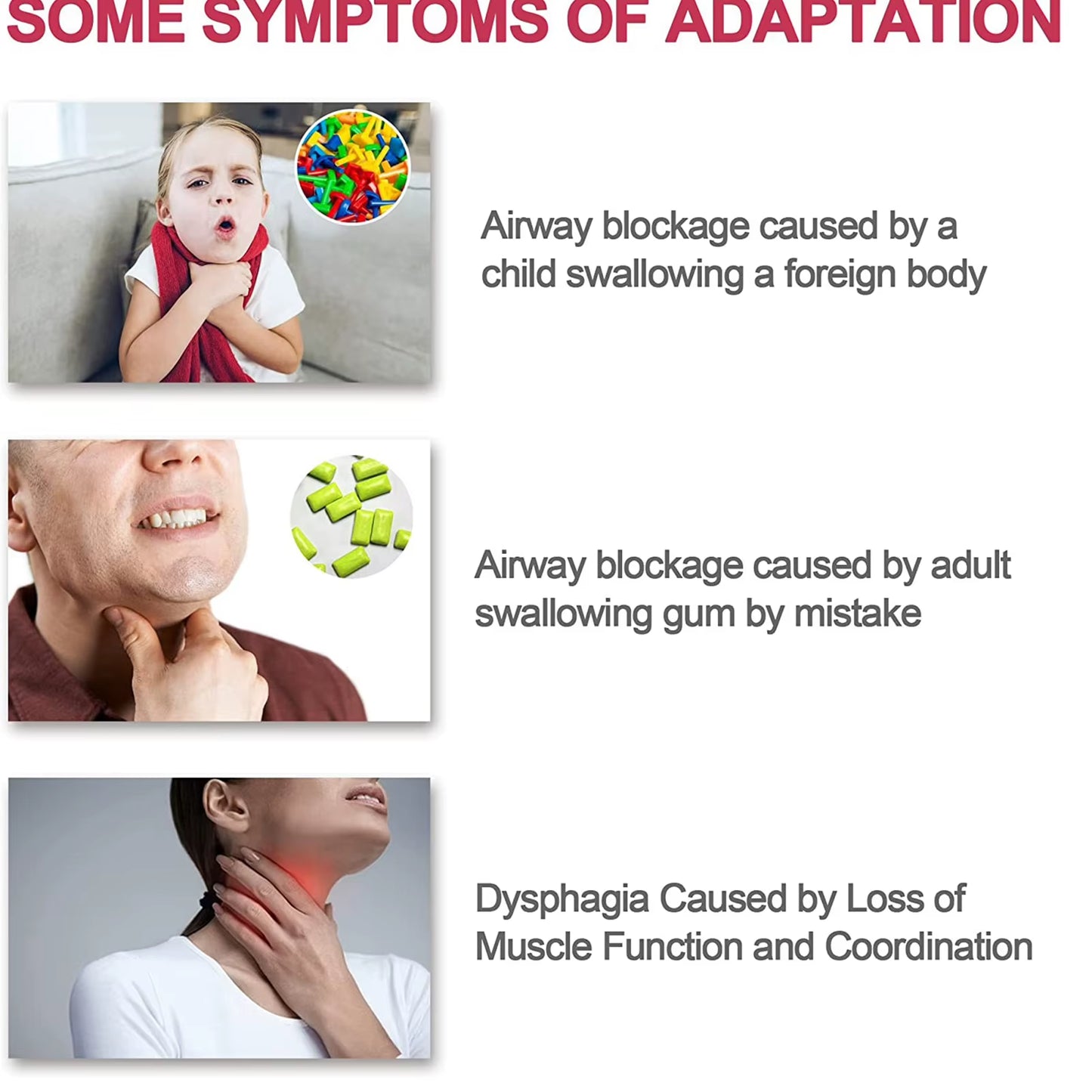 Portable Airway anti Choking Assist Device Choke Emergency Life Saving Suction Vac anti Choke Tool First Aid Kit for Kids Adults