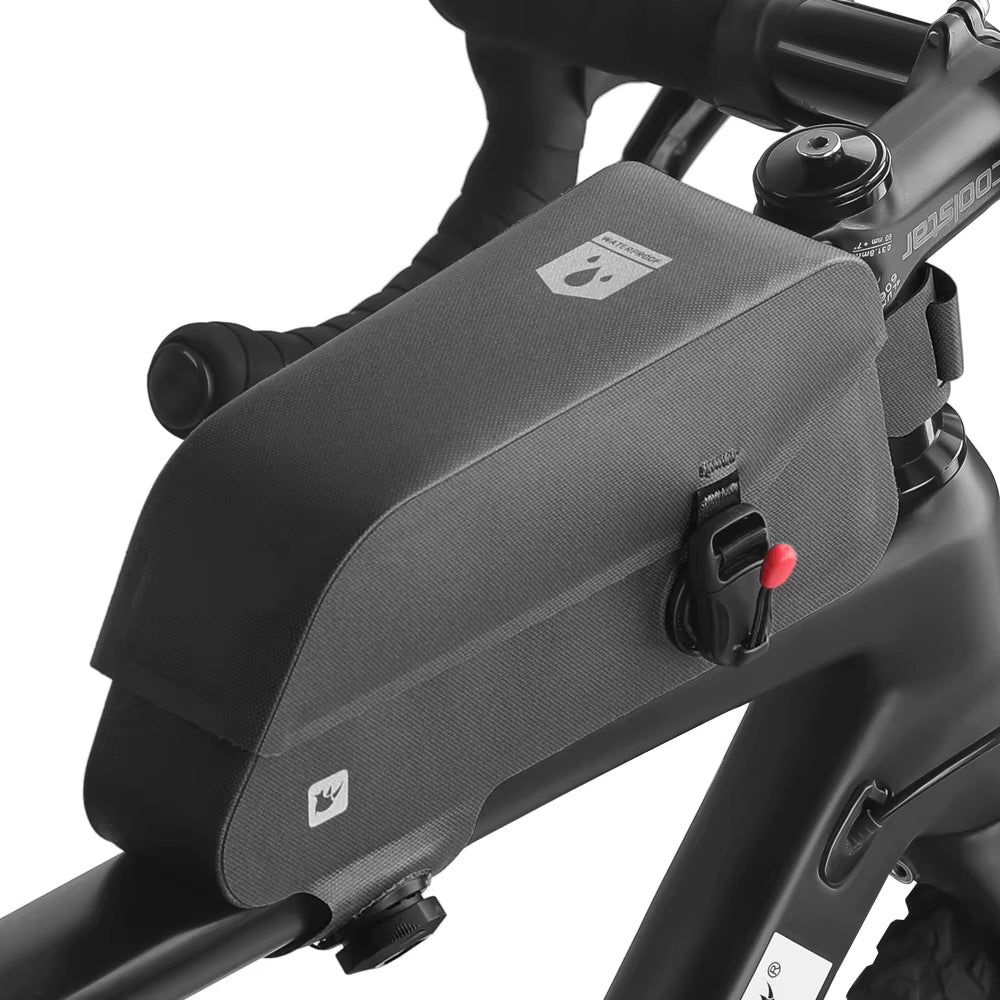 Rhinowalk 2L Waterproof Bicycle Toptube Bag Magnetic Bike Bag Road Bicycle Front Bag Compact Size Quick Release Buckle Cycle Bag